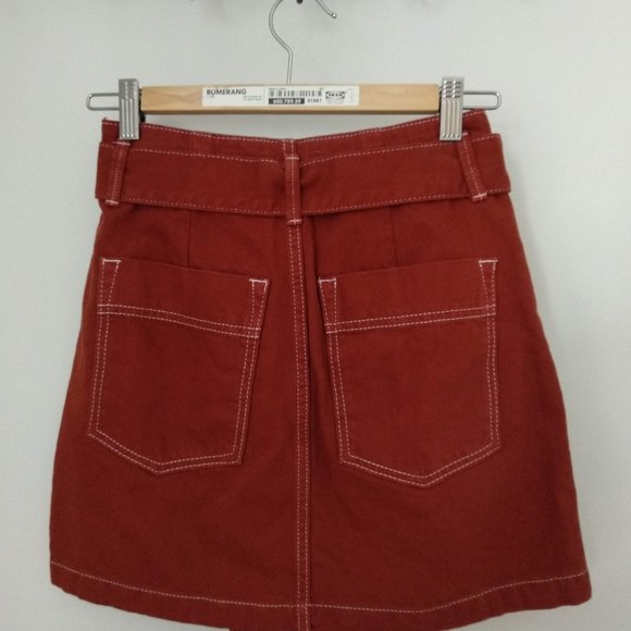 Topshop copper denim skirt - Picture 4 of 5